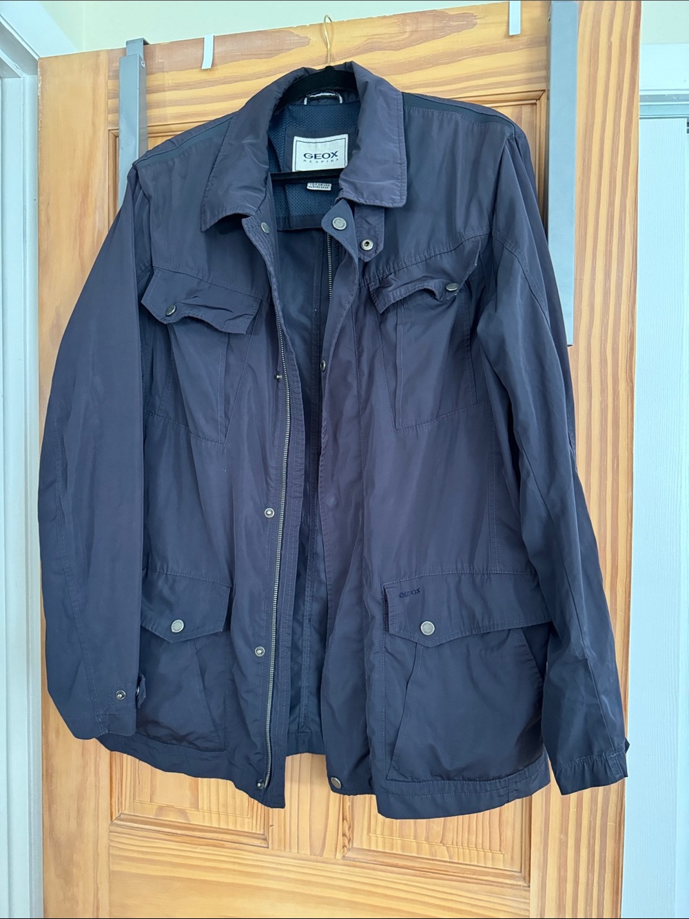 Geox Men's-Style Navy Utility Field Jacket